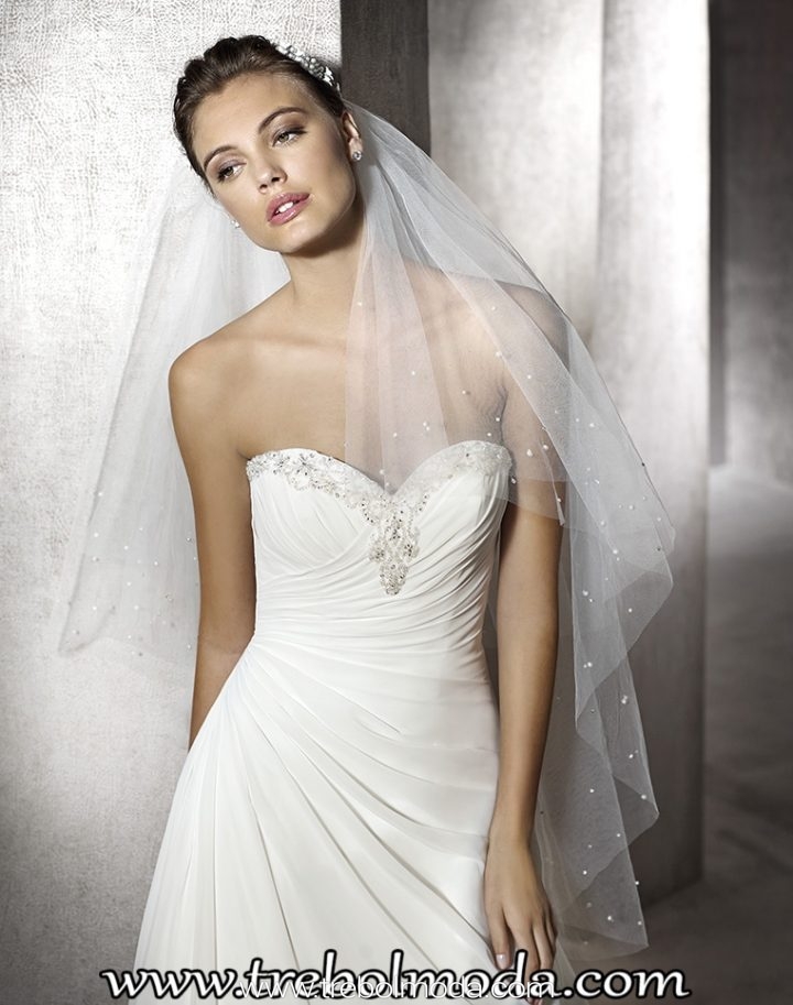 Vestidos de novia drapeados clearance