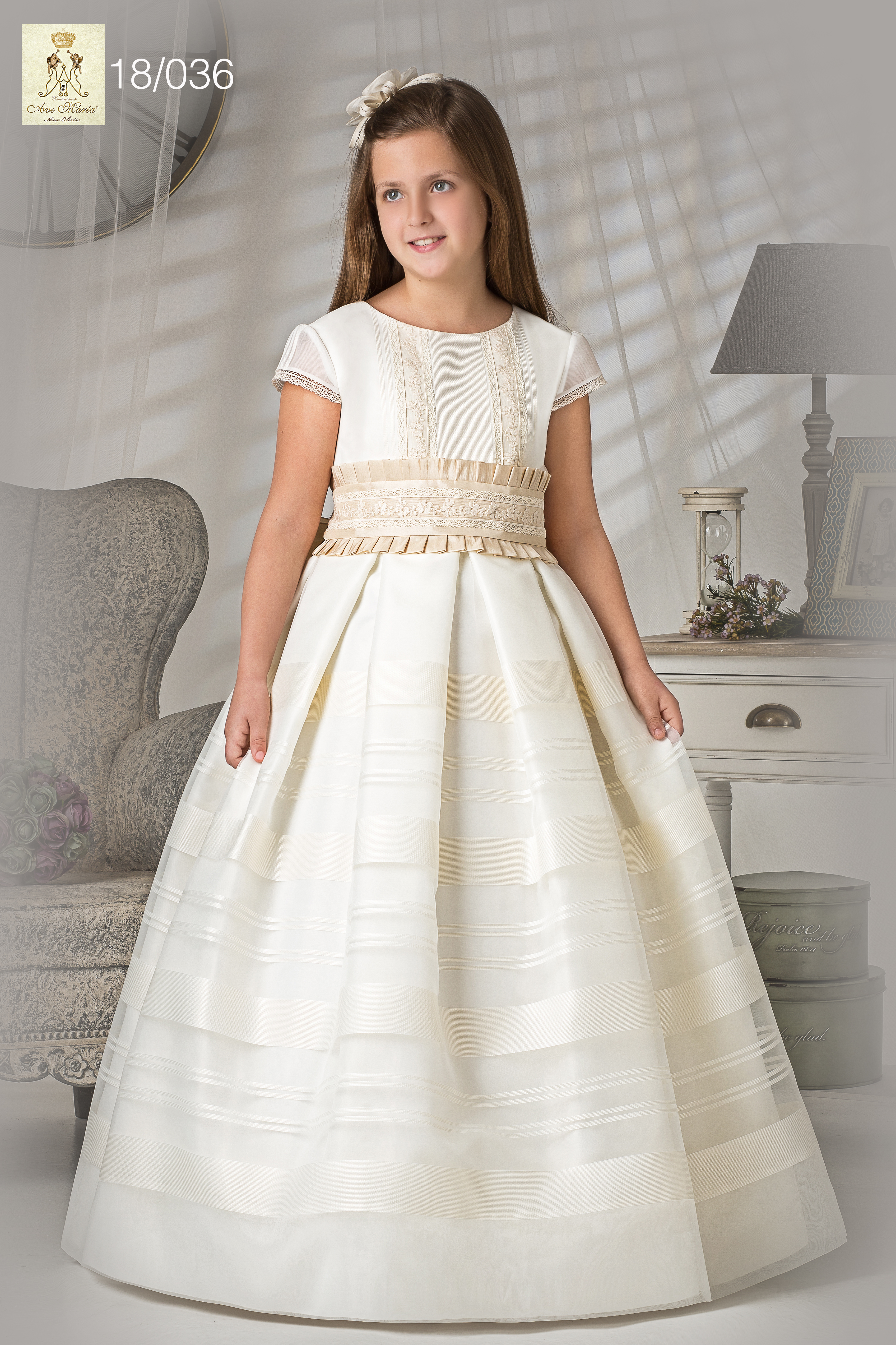Vestidos de comunion sales ave maria 2020