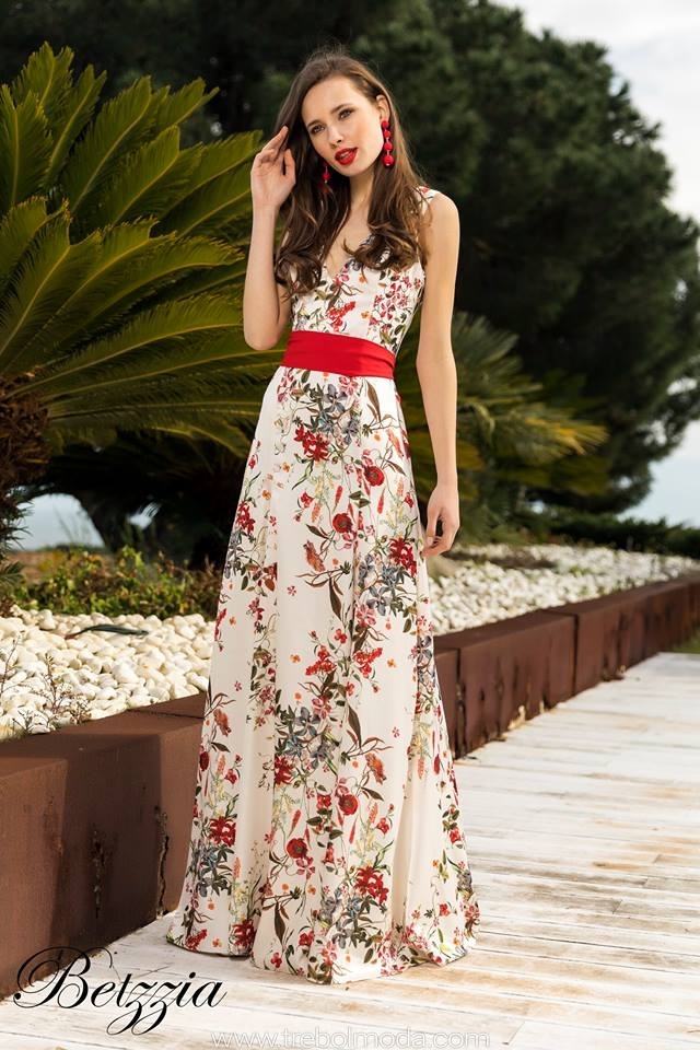 Vestidos Largos Estampados Trebol Moda
