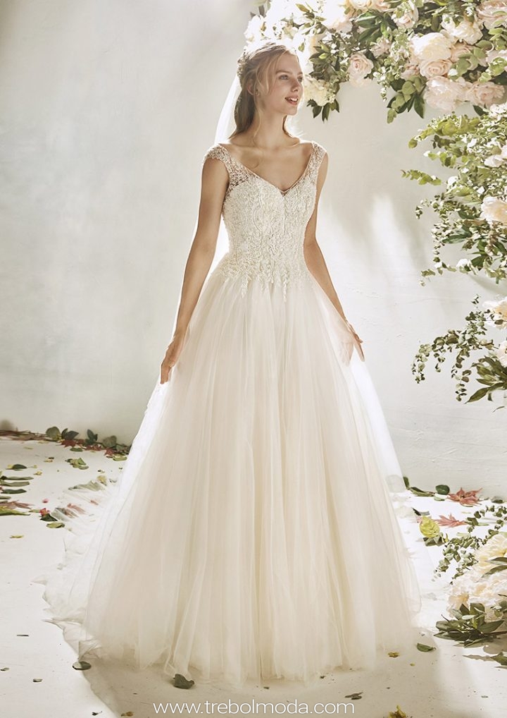 Vestido de novia estilo princesa - Trebol Moda