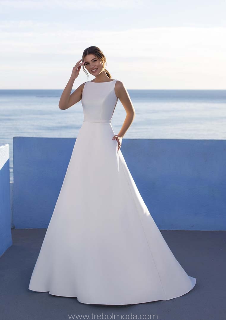 Vestido sales mikado novia