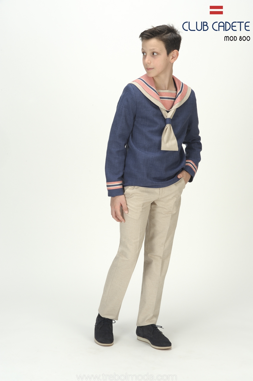 Traje de marinero tricolor