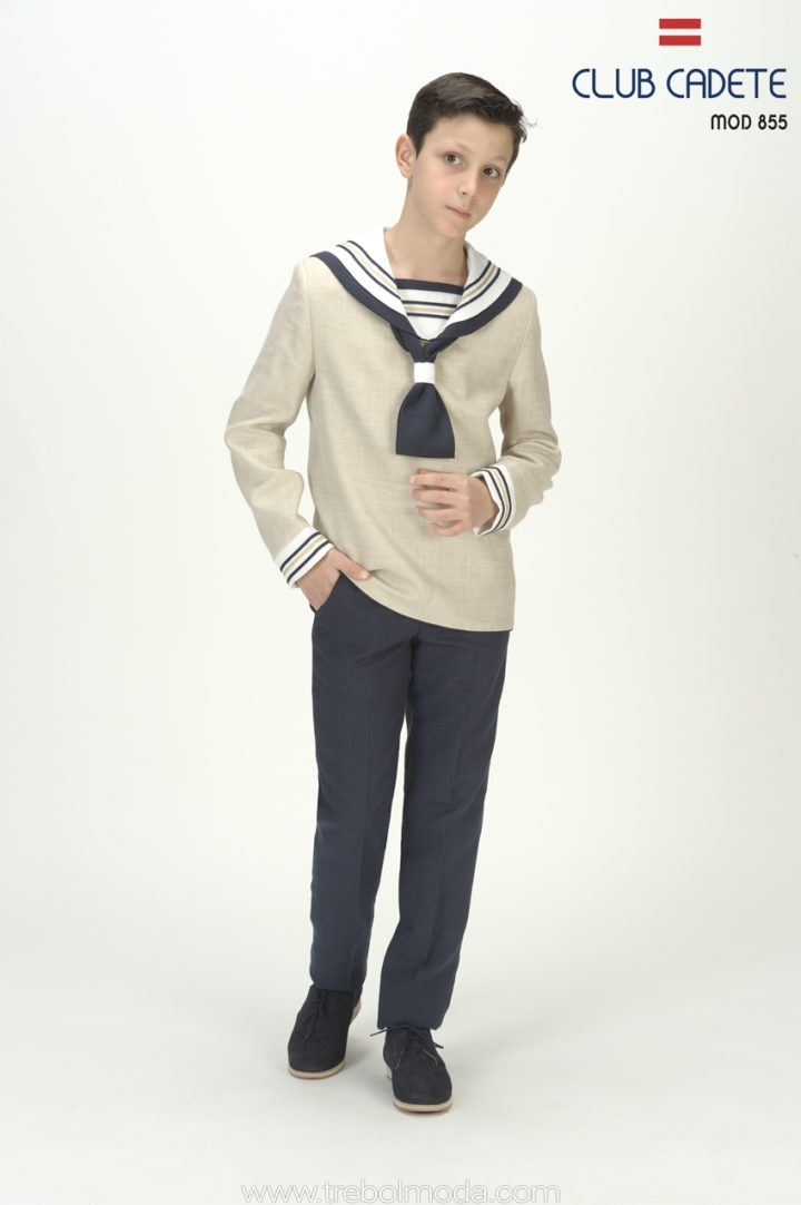 Marinero Beige&Marino. Mod. 855. Talla 8