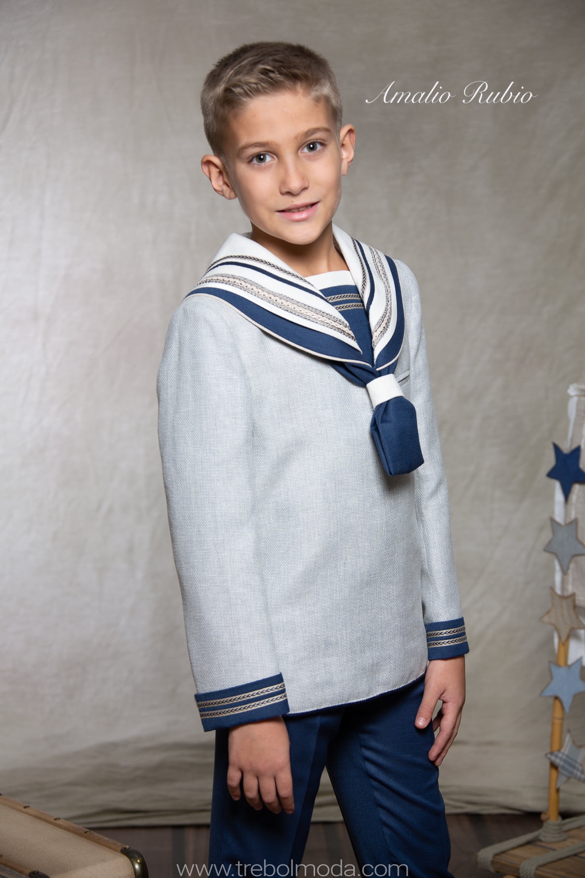 Traje marinero celeste