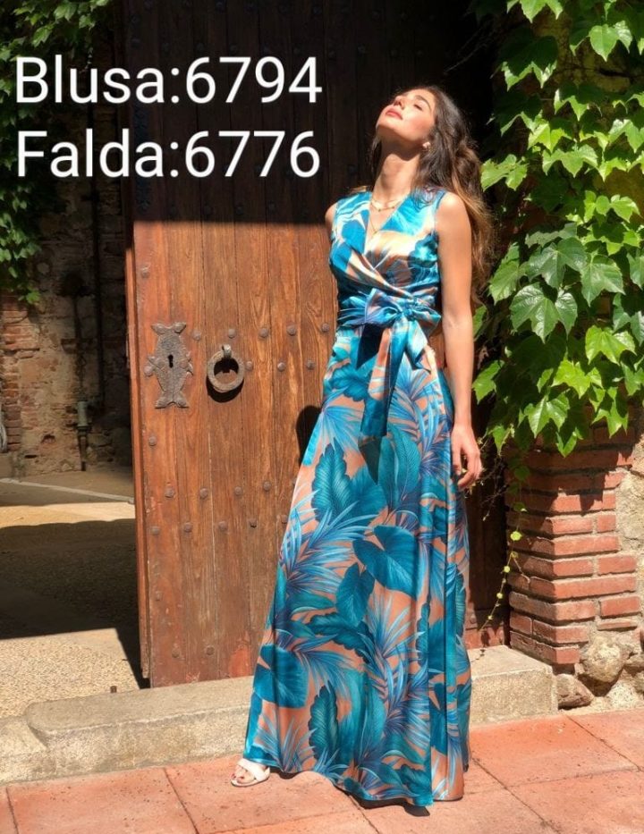 zona Brote Compuesto Vestidos largos - estampados - Trebol Moda