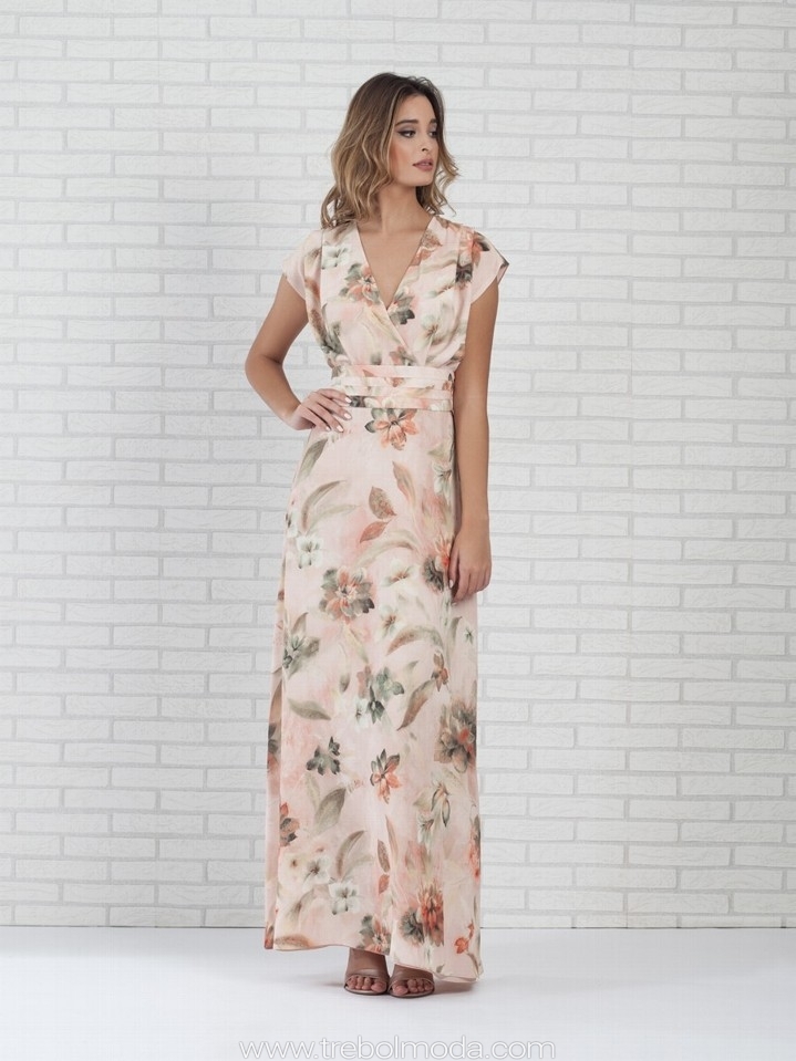 0289c Vestido estampado corte evasee. Talla 40 Ver precio