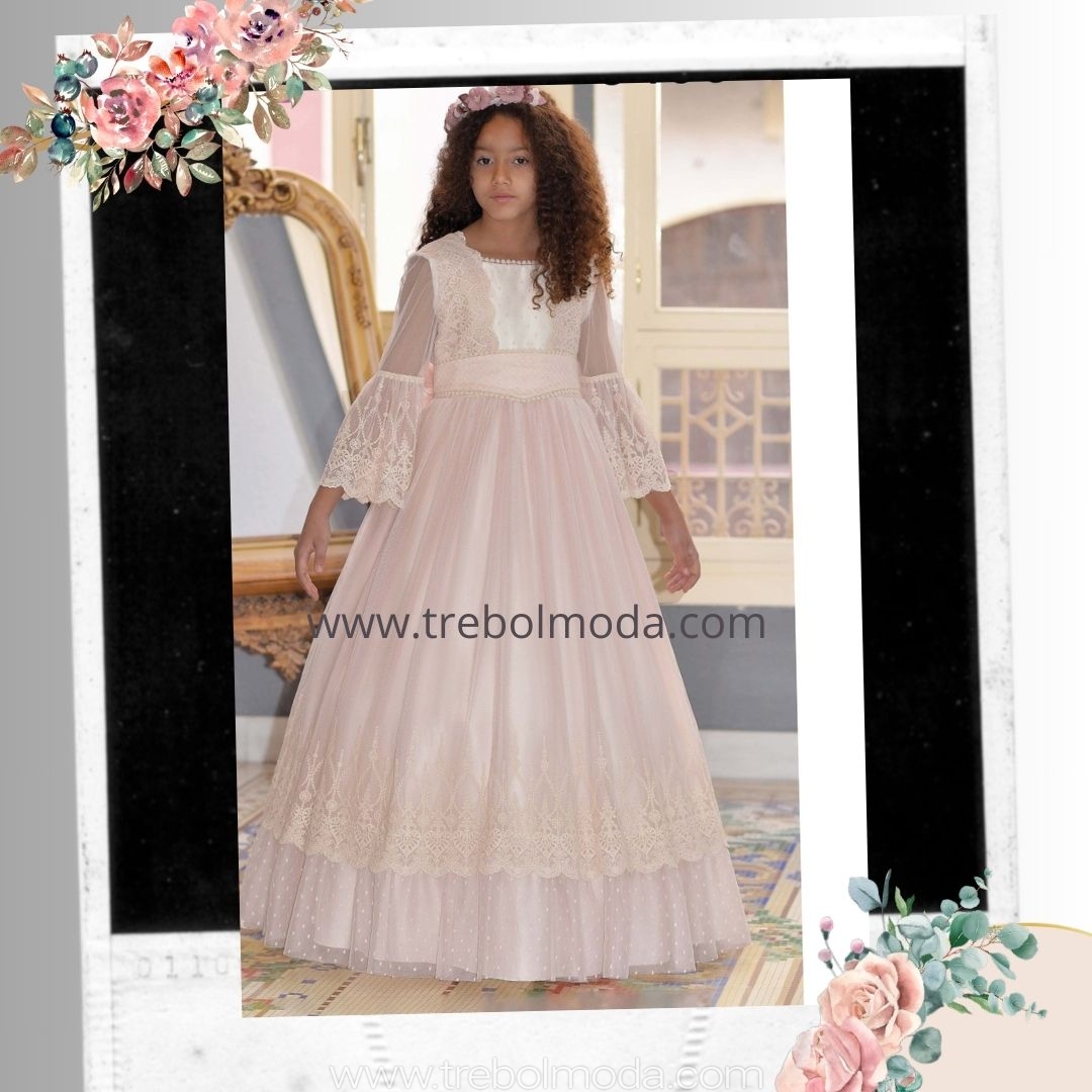 6400a Vestido de comunión romántico. Mod. 6400. Talla 115