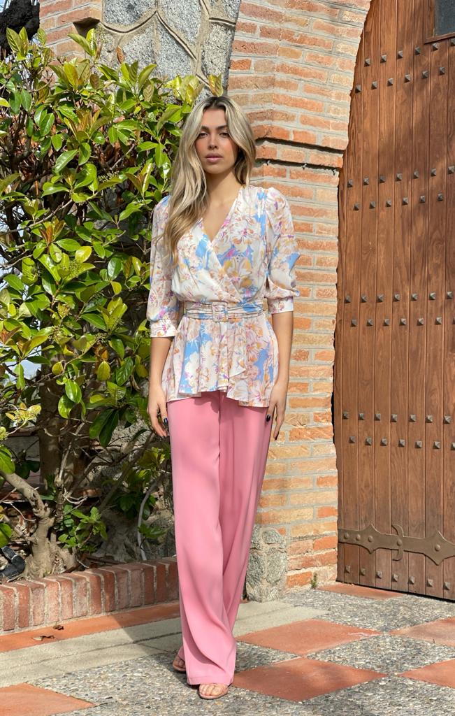 Traje pantalón estampado para - Trebol Moda