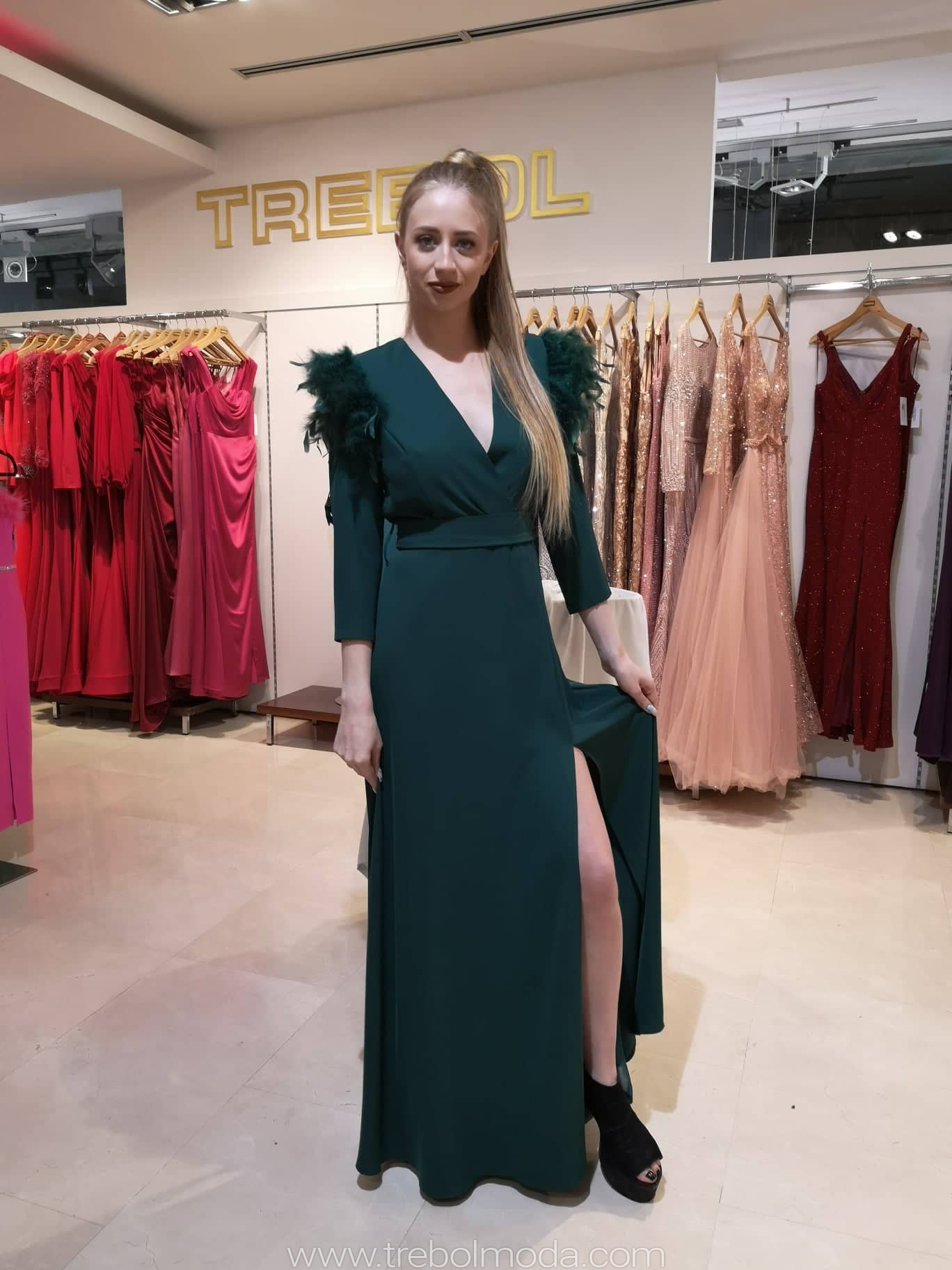 Vestidos de graduación de plumas para mujer, vestido de noche