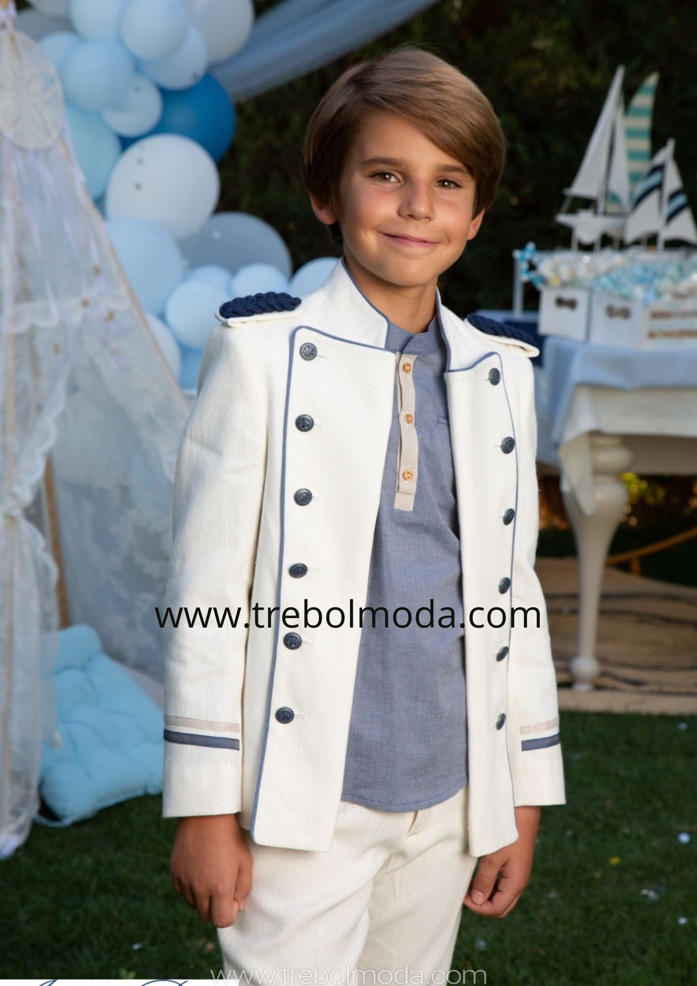 Casaca almirante sin chaleco