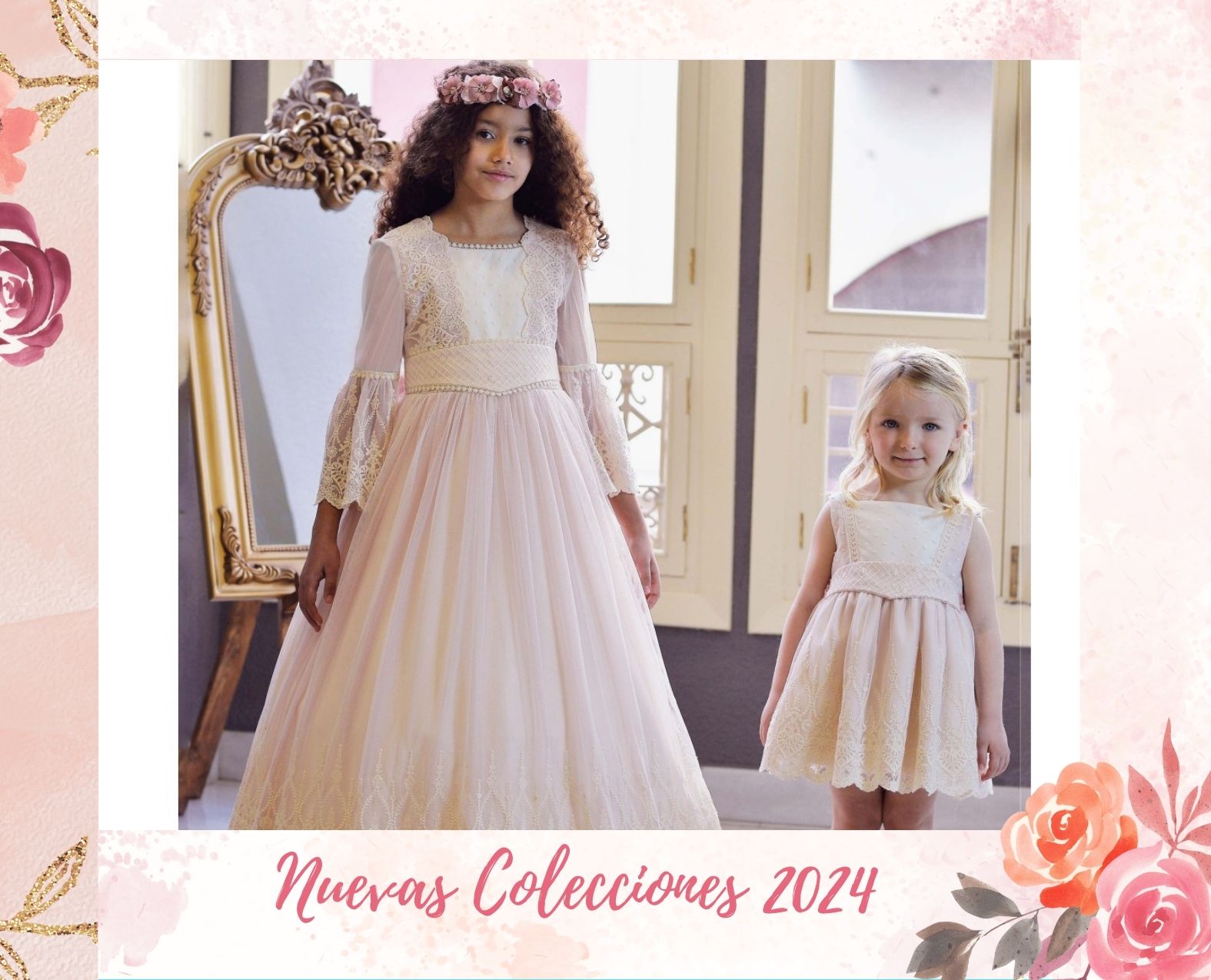 Vestido de flores para niña colección Roses