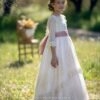 Vestido comunión tul plumetti con puntillas