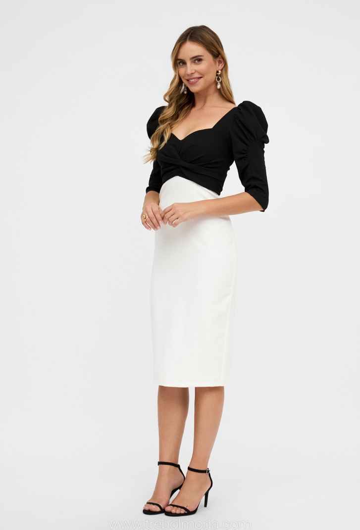 Vestido midi elegante