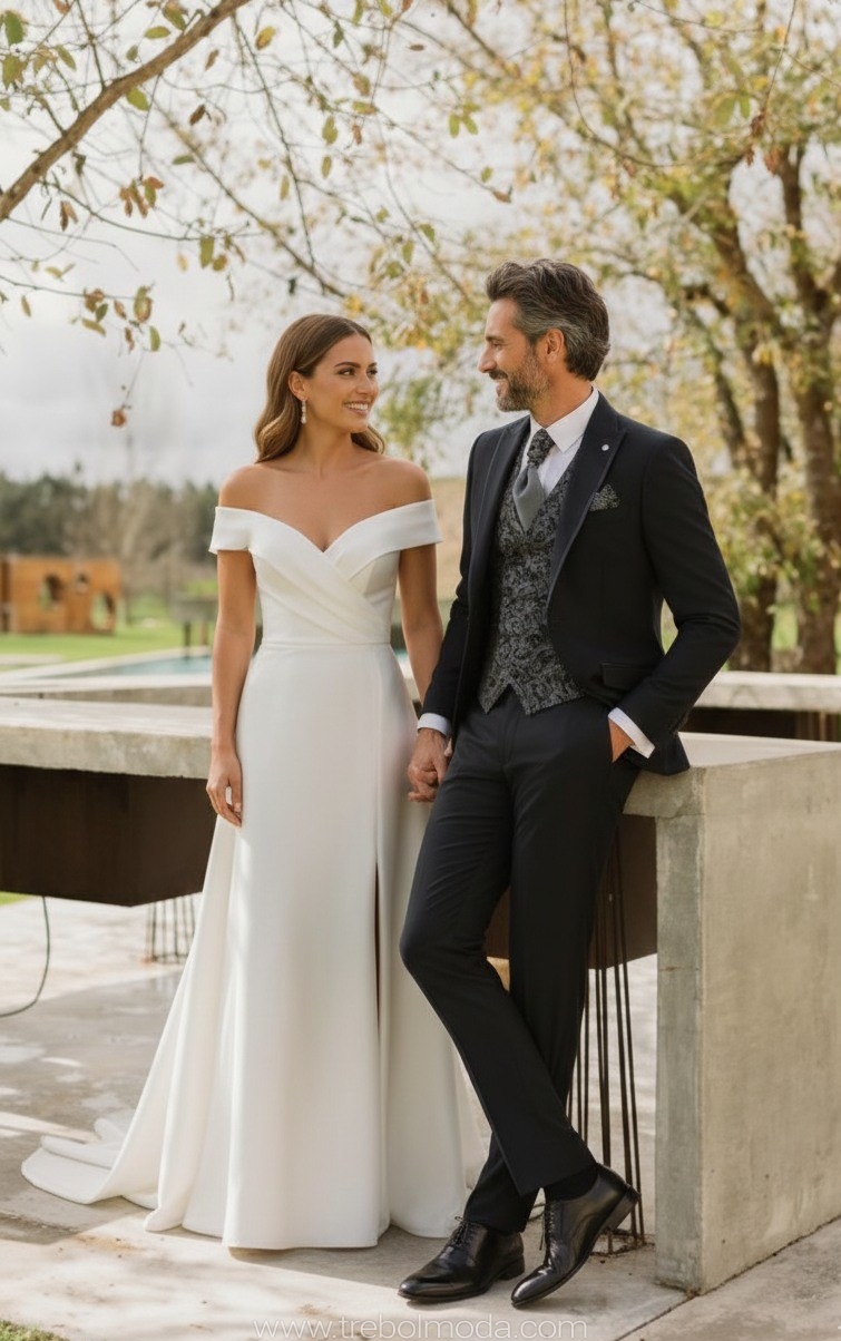 traje negro traje negro